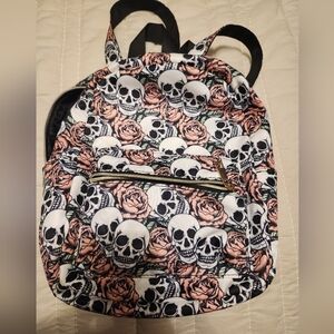 Skull And Roses Mini Backpack